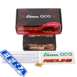 Gens ace Redline 2.0 Series 4200mAh 2S 7.6V 140C HardCase HV
