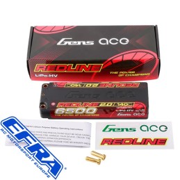 Gens ace Redline 2.0 Series 6500mAh 2S1P 7.6V 140C HardCase HV